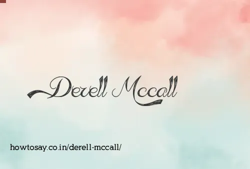 Derell Mccall