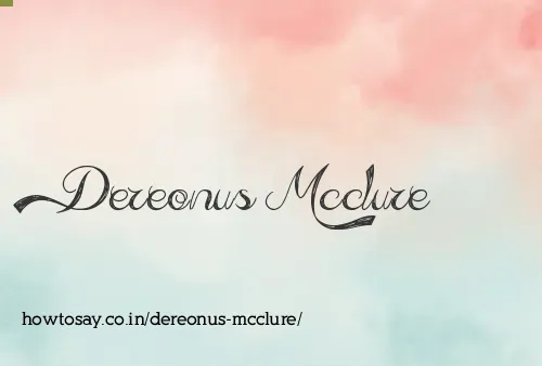 Dereonus Mcclure