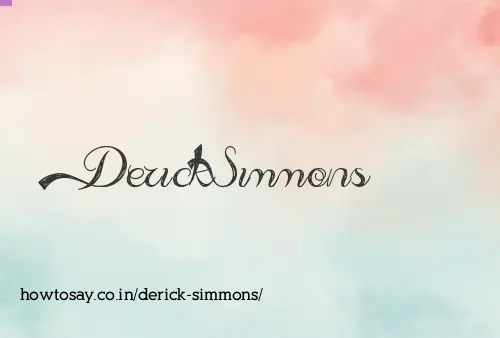 Derick Simmons