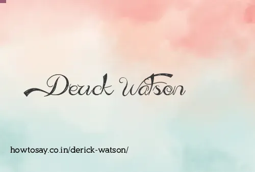Derick Watson