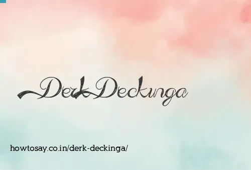 Derk Deckinga