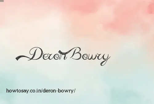 Deron Bowry