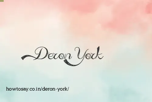 Deron York