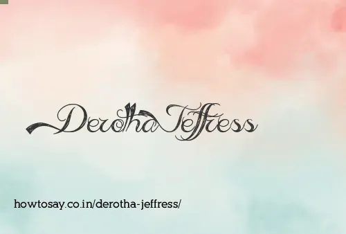 Derotha Jeffress