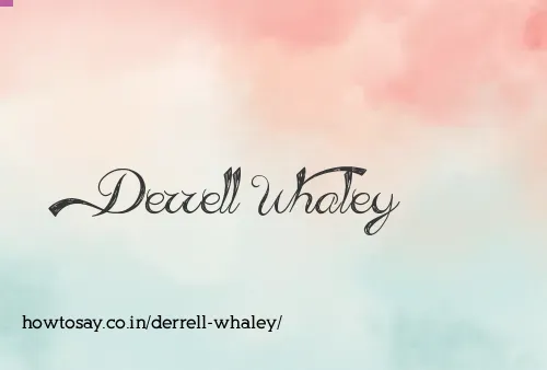Derrell Whaley