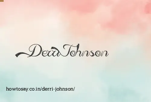 Derri Johnson