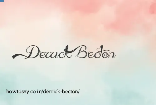 Derrick Becton