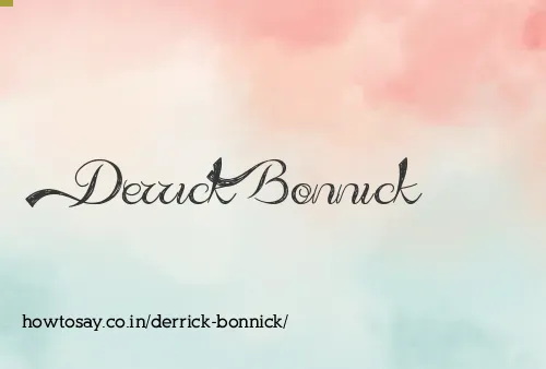 Derrick Bonnick