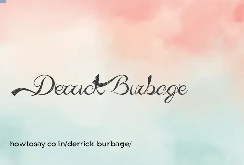 Derrick Burbage