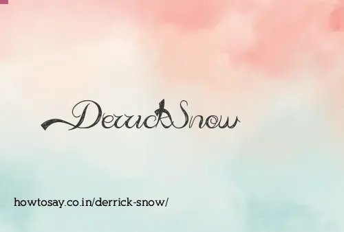 Derrick Snow