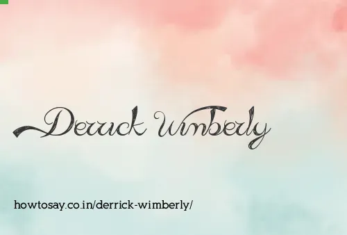 Derrick Wimberly