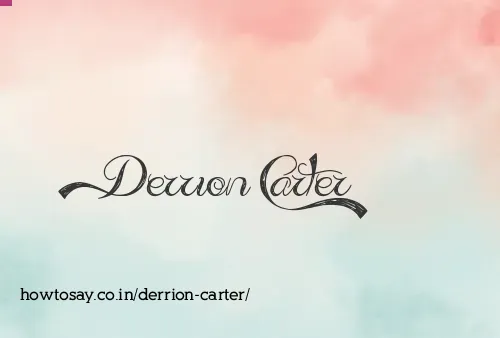 Derrion Carter