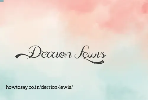 Derrion Lewis