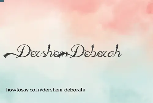 Dershem Deborah