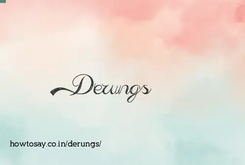 Derungs