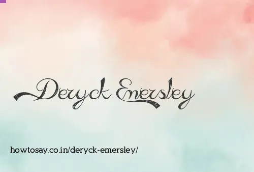 Deryck Emersley