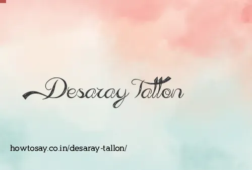 Desaray Tallon