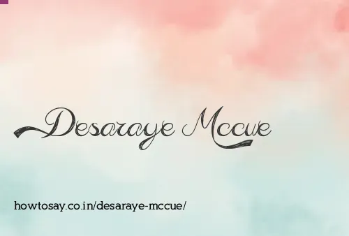 Desaraye Mccue