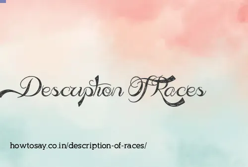 Description Of Races