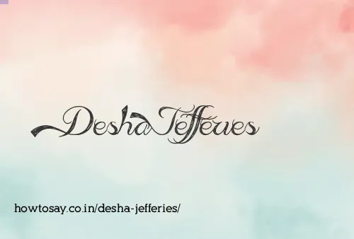 Desha Jefferies