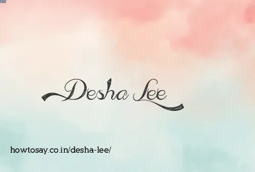 Desha Lee