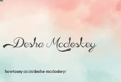 Desha Mccloskey