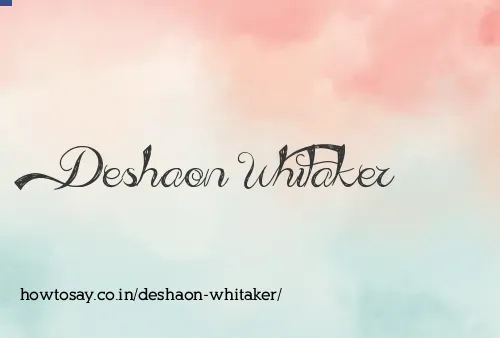 Deshaon Whitaker