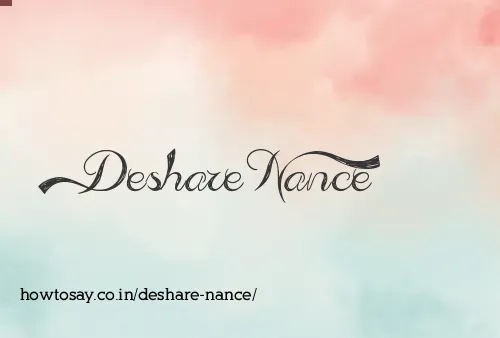 Deshare Nance
