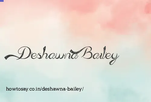 Deshawna Bailey