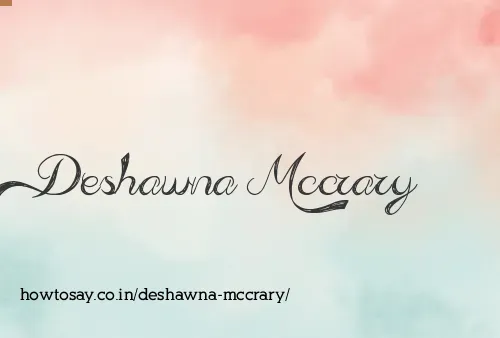 Deshawna Mccrary
