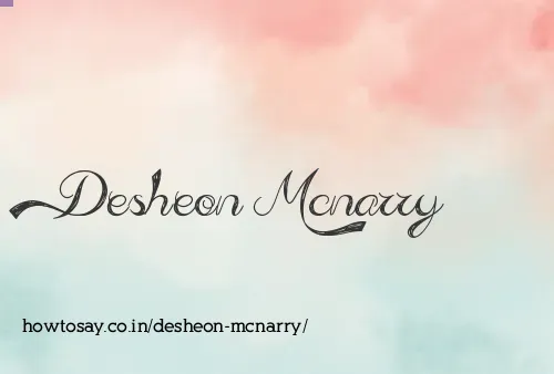 Desheon Mcnarry