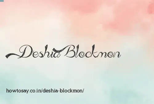 Deshia Blockmon