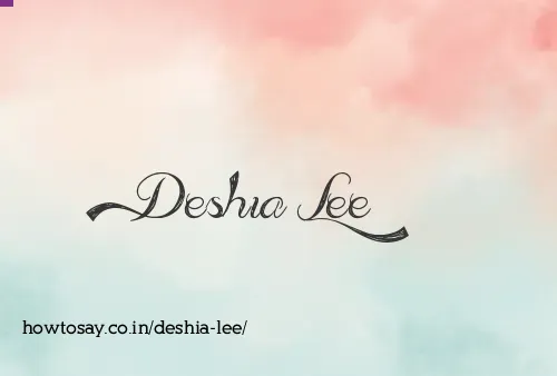 Deshia Lee
