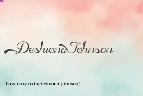 Deshiona Johnson