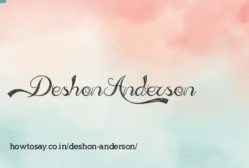 Deshon Anderson