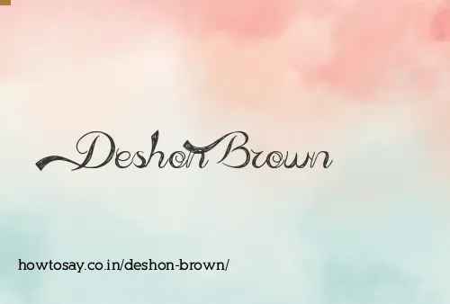 Deshon Brown