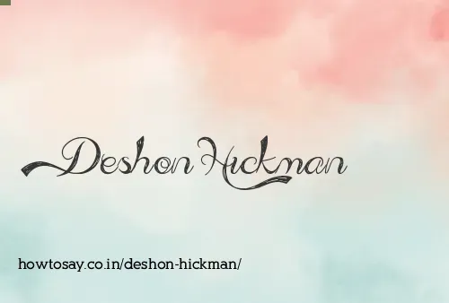 Deshon Hickman