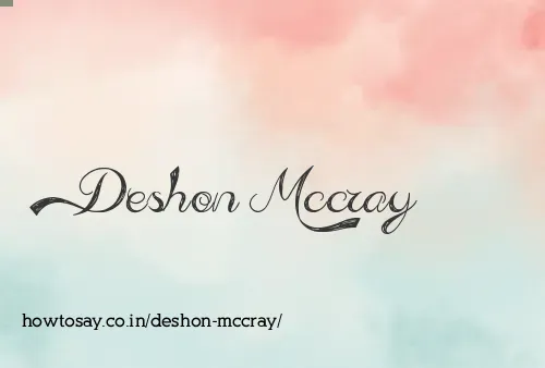 Deshon Mccray