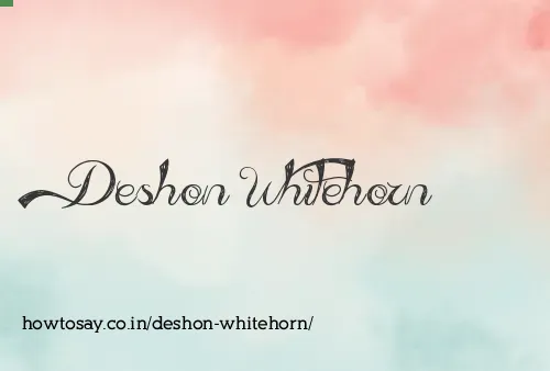 Deshon Whitehorn