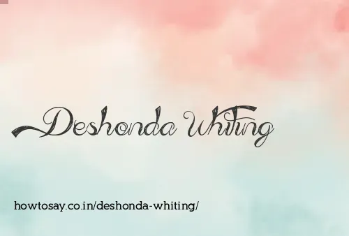 Deshonda Whiting