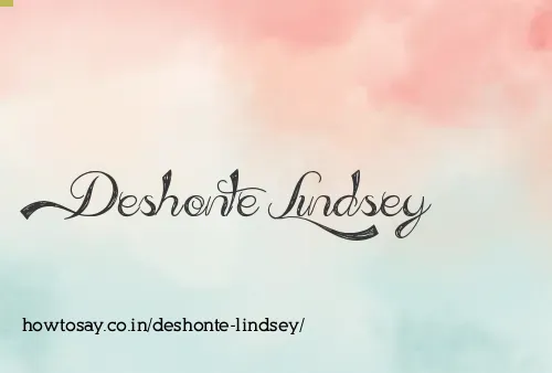 Deshonte Lindsey