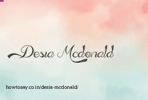 Desia Mcdonald