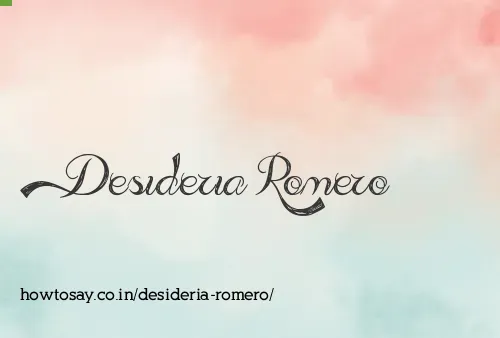 Desideria Romero