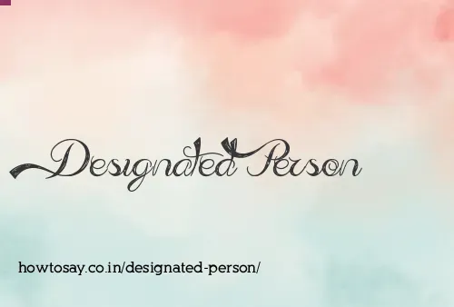 Designated Person