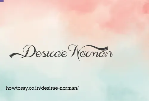 Desirae Norman