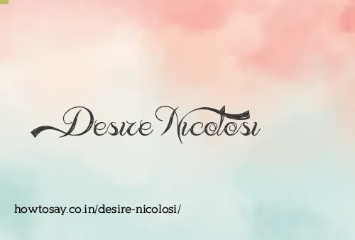 Desire Nicolosi