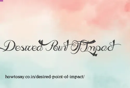 Desired Point Of Impact