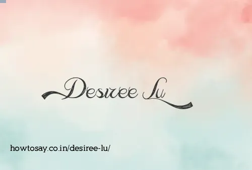 Desiree Lu