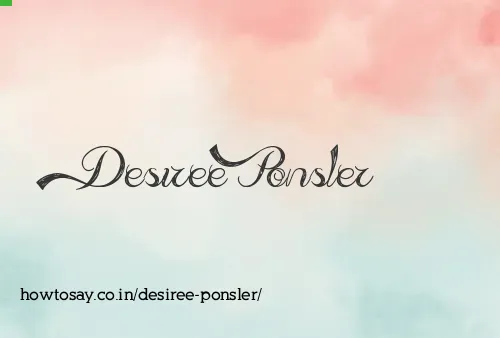 Desiree Ponsler