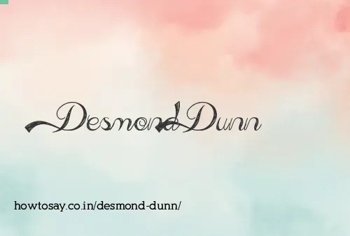 Desmond Dunn